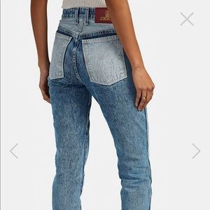 Jordache Mixed Vintage crop designer blue jeans.